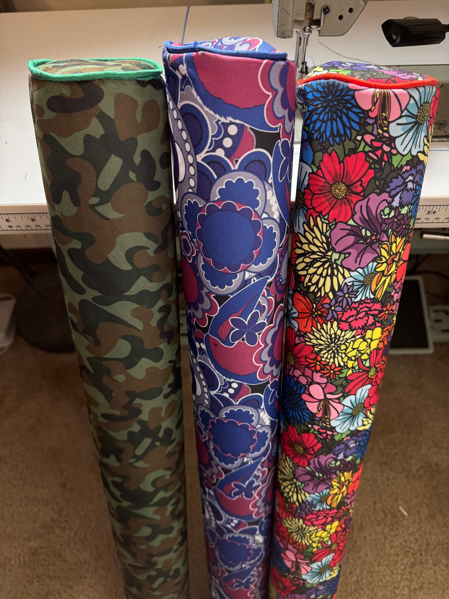 Decorative Custom Boat Trailer Guide Covers (Handmade) - 3-foot
