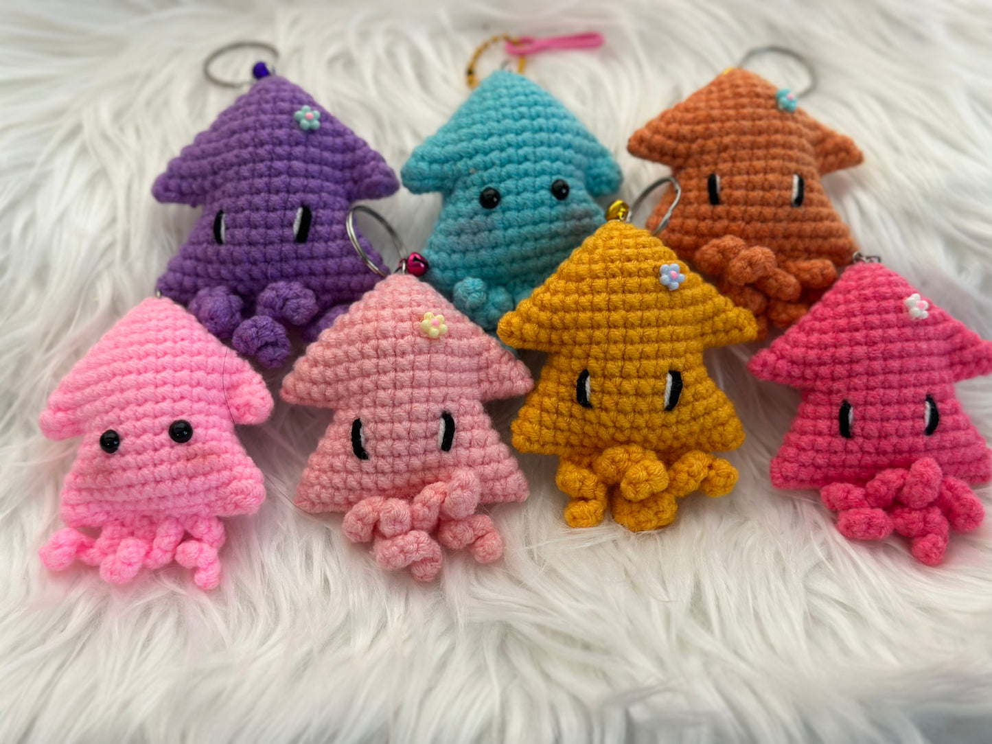 Squid keychain handmade